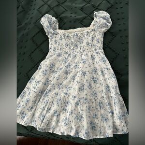 French cottage off shoulder dress